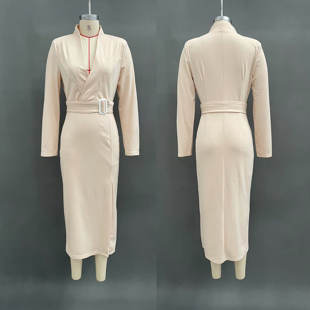 Vestido Midi Camel Luxury | A Alta Alfaiataria