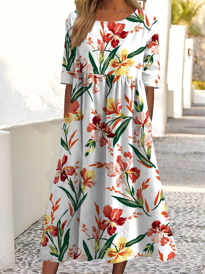 Vestido Midi Provence | O Romance Francês com Bolsos