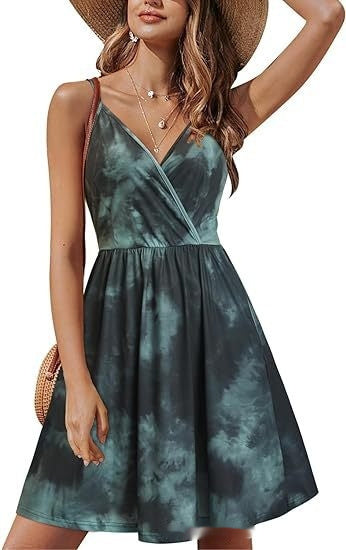 Vestido Curto Mykonos | O Frescor do Verão Azul